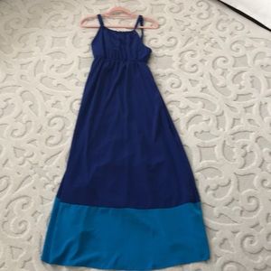 Blue maxi dress